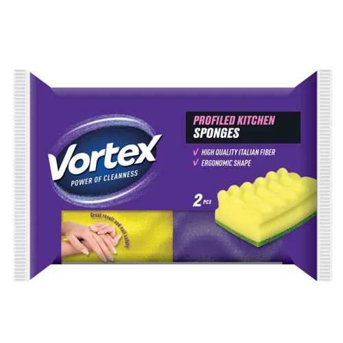 Губки кухонні Vortex профільовані 2шт