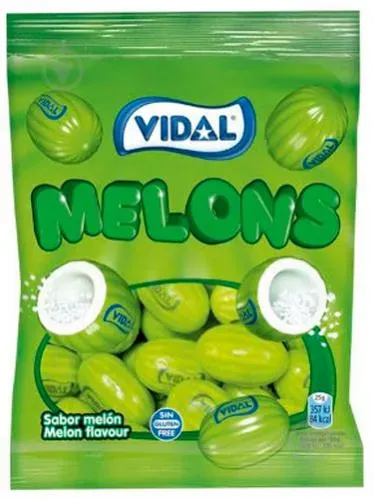 Цукерки желейні жувальні Диня Ж.Гумка 0,90г ТМ VIDAL