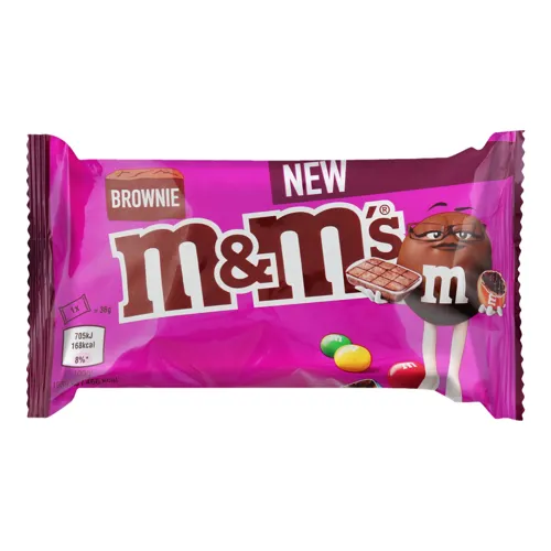 Драже з молочним шоколадом вкрите різнокольоровою глазур'ю Brownie M&M`s м/у 36г