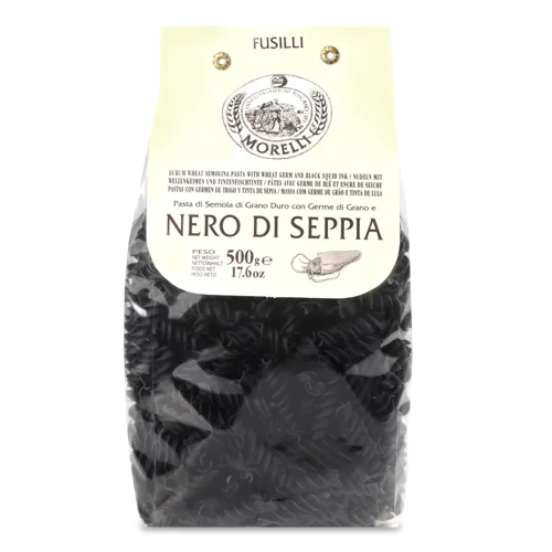 Фузіллі Morelli З Чорнилом Каракатиці, в/ґ, 500г