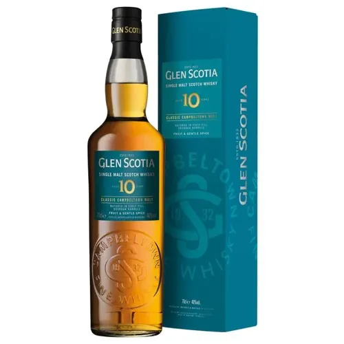 Віскі Glen Scotia Single Malt Scotch Whisky 10 років, в подарунковій упаковці, 40%, 0,7л