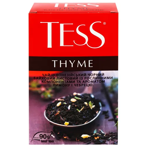 Чай чорний Tess Thyme, 90г