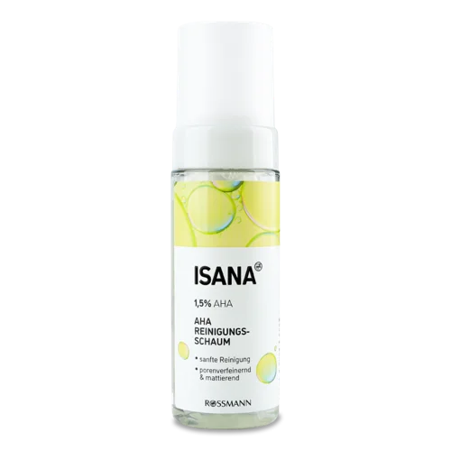 Пінка для Обличчя Очищуюча з AHA Isana, 150мл