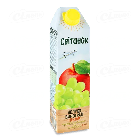 Нектар «Світанок» Яблуко-білий виноград, 0,95л