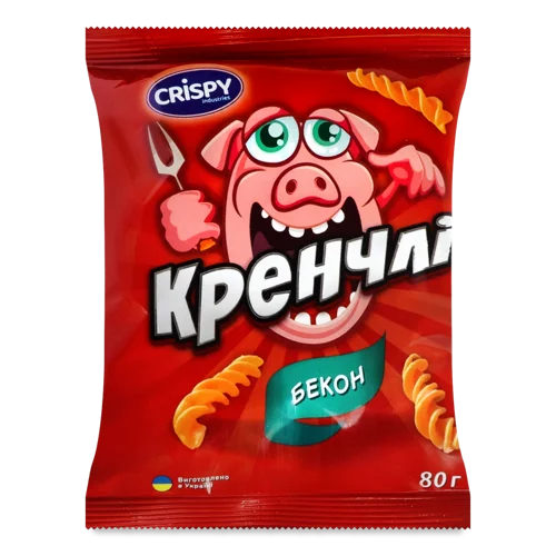 Снеки Пшеничні Вищого Ґатунку З Беконом, 80г