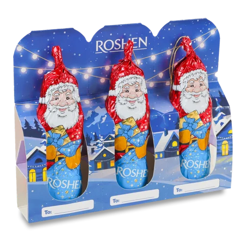 Фігури З Молочного Шоколаду Святий Миколай Roshen к/у, 3х20г