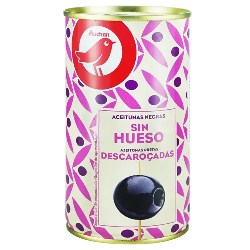 Маслини чорні Ашан без кісточки 350г