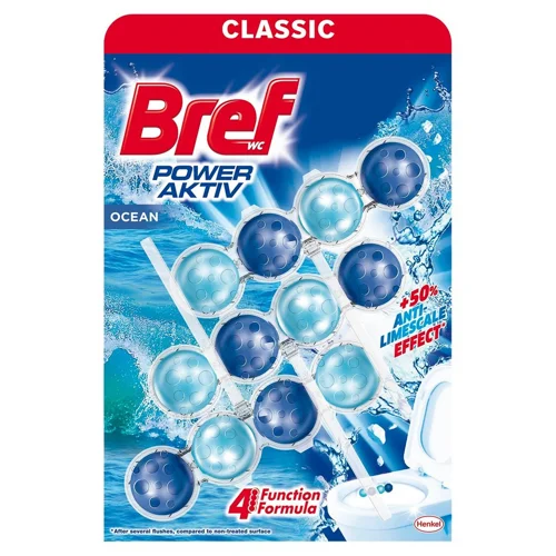 Блок для унітазу Bref Power Aktiv Океанська свіжість 3х50г