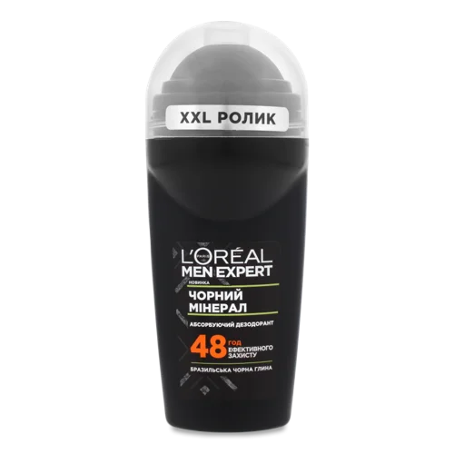 Дезодорант-антиперспірант Для Тіла Чорний Мінерал Men Expert L'Oreal Paris, 50мл