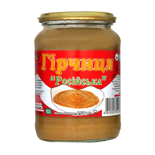 Гірчиця Українська ВХС у скляній банці 250г