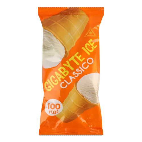 Морозиво 12% В/ґ У Вафельному Стаканчику Classico Gigabyte Ice, 100г