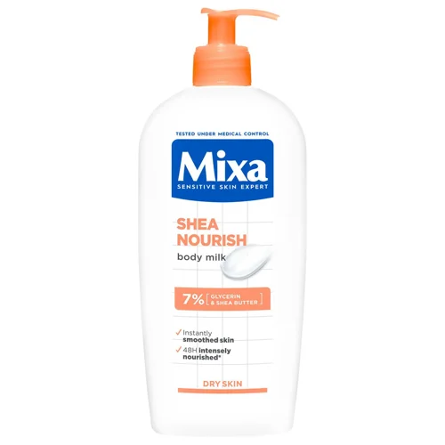 Молочко Mixa Shea Nourish живильне для сухої шкіри тіла 400мл