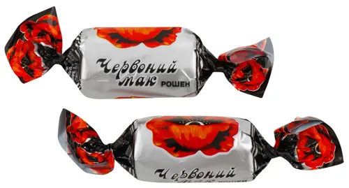 Цукерки Roshen Червоний Мак глазуровані 6пак*1кг
