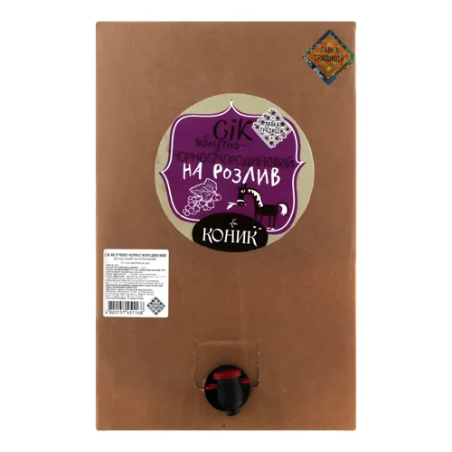 Сок Лавка традицій яблочно-черносмородиновий Коник