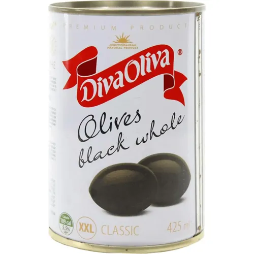 Маслини Diva Oliva великі з кісточкою 420г