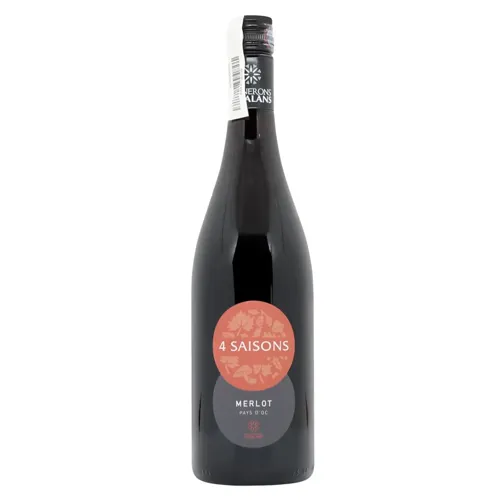 Вино 4 Saisons IGP Pays d'Oc Merlot червоне сухе 13.5% 0,75л