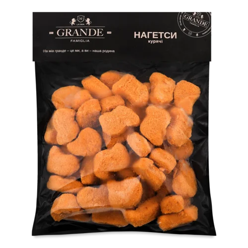 Курячі Нагетси В/ґ La Mia Grande Famiglia, Заморожені, 800 г