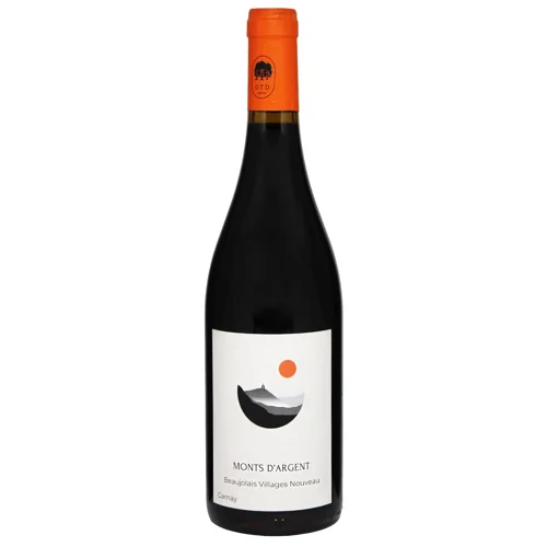 Вино Monts d'Argent Beaujolais Villages Nouveau червоне сухе 13,5% 0,75л