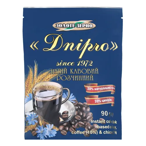 Напій кавовий розчинний «Дніпро Золоте Зерно» м/у 90г