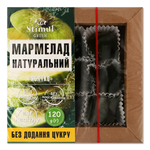 Мармелад Натуральний Без Цукру Яблуко, н/о, к/у 120г