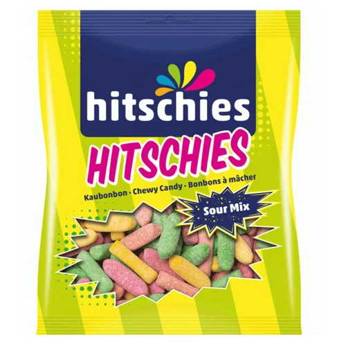 Цукерки Hitschies Mini Mix sauer 125г