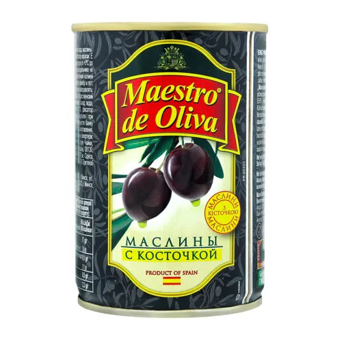 Маслини без кісточки Maestro de Oliva з/б 280г