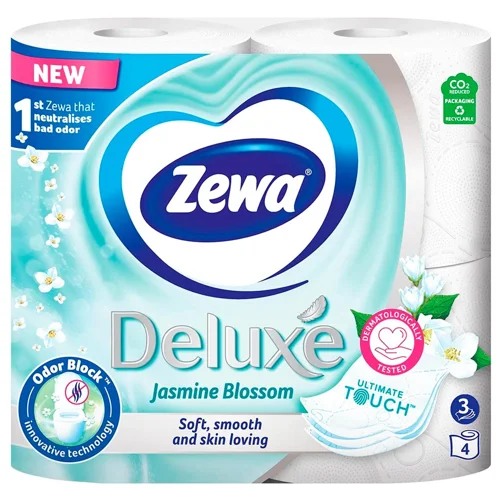 Туалетний папір Zewa Deluxe 3-шаровий 4шт