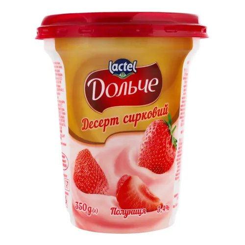 Десерт 3.4% сирковий Полуниця Дольче ст 350г