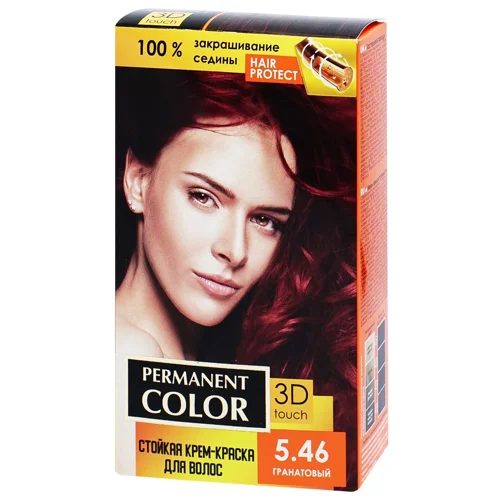 Крем-фарба для волосся Аромат Permanent Color 5.46 гранатовий