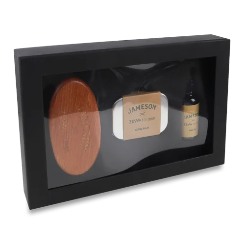 Набір для бороди, Щітка, Бальзам, Олія, Jameson ZEW for Men, 3 шт