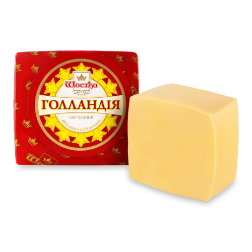 Сир Твердий Голландський 45% Вищого Ґатунку Шостка, кг