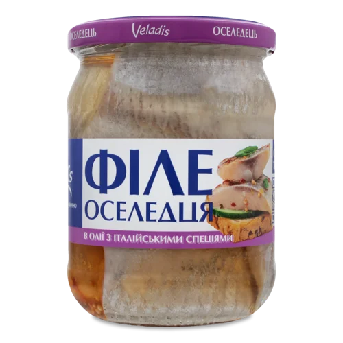 Оселедець Філе З Італійськими Спеціями, с/б 470г