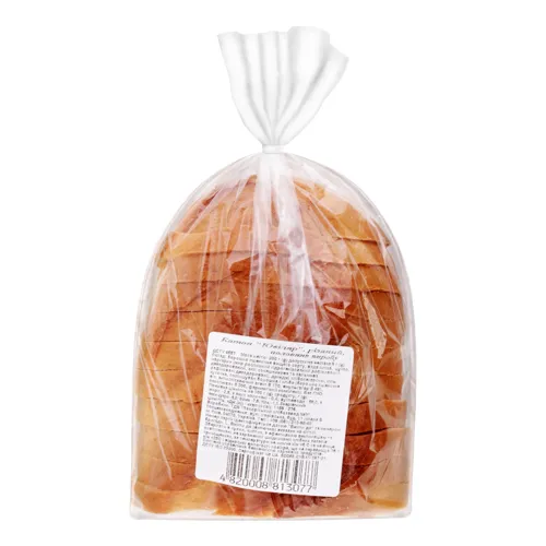 Батон половинка в нарізці Ювіляр Запорізький хлібозавод №3 м/у 200г