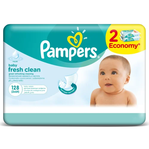 Серветки Pampers Вищого ґатунку 128 шт