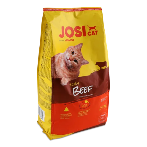 Корм сухий повнораціонний для дорослих котів Tasty Beef JosiCat, м/у 1.9кг