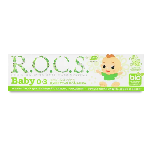 Дитяча Зубна Паста Запашна Ромашка Baby R.O.C.S., 35мл