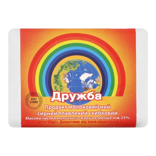 Продукт сирний 30% плавлений Дружба Кіровоградпродсервіс м/у 90г