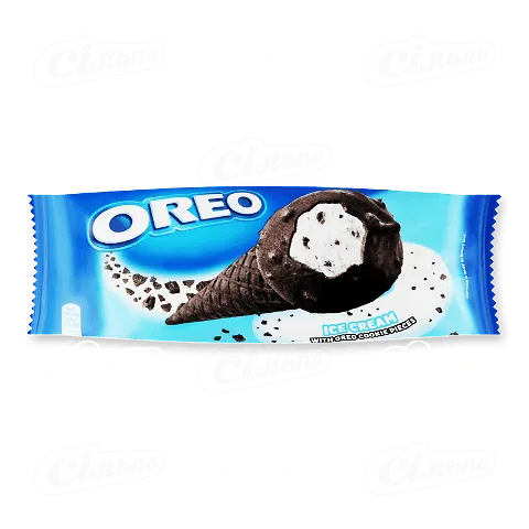 Морозиво Oreo ріжок смак ванілі з крихкою какао печива, 66г
