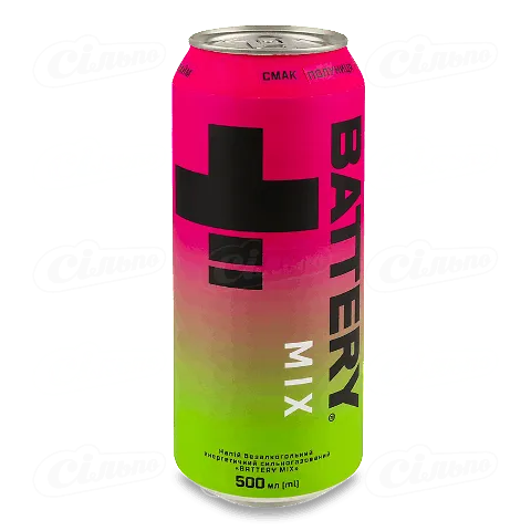 Напій енергетичний Battery MIX 0,5л