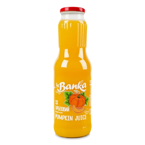 Сік Натуральний Пастеризований Гарбузовий The Banka, с/пл, 1л