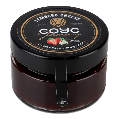 Джем-Соус Романтична Полуниця, Вищого Ґатунку, С/Б 120г