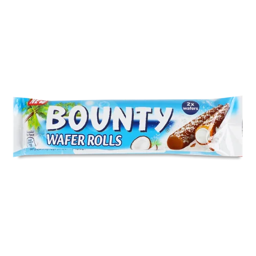 Вафельні Трубочки Bounty, вищого ґатунку, 100 г