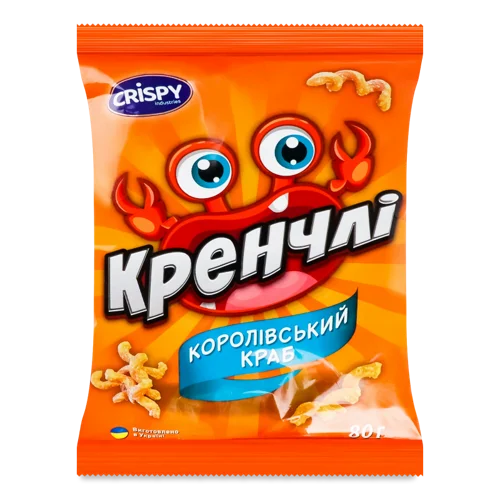 Снеки Пшеничні Королівський Краб, в/ґ, 80г