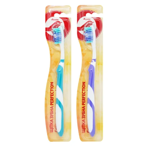 Зубна щітка Auchan Perfection середньої жорсткості