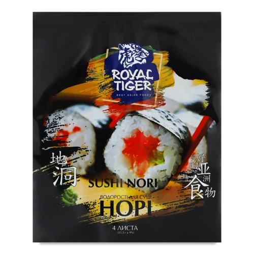Водорості Норі Для Суші Royal Tiger, м/у, 11.5 г