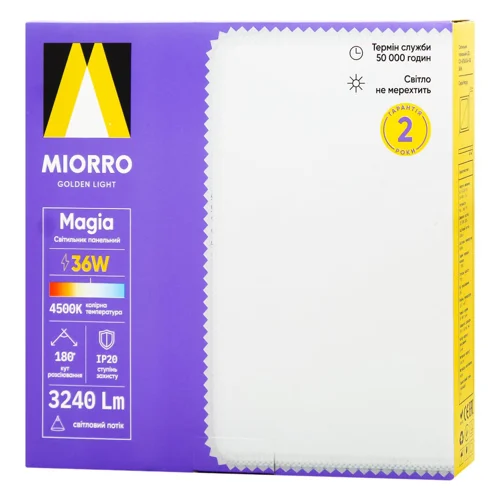 Світильник панельний Miorro Led Magia 36W 230x40мм