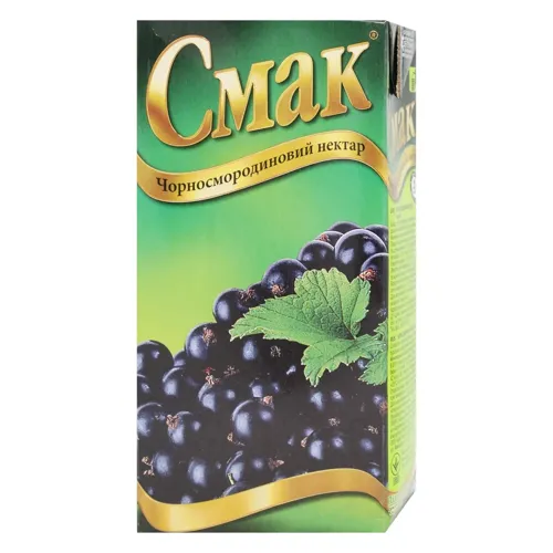 Нектар Смак чорносмородиновий з цукром 1л