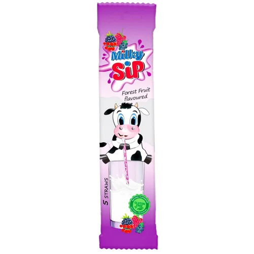 Соломинка Milky Sip для молока зі смаком лісових ягід 5шт 30г