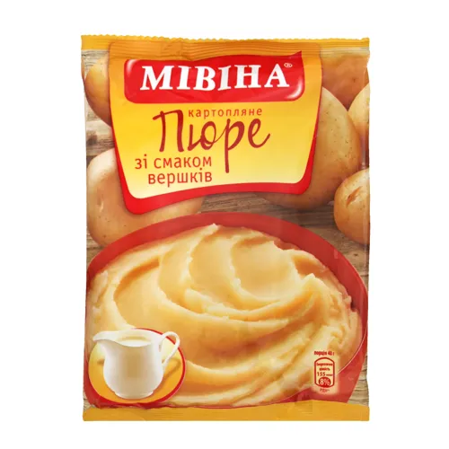 Пюре швидкого приготування картопляне зі смаком вершків Мівіна м/у 120г
