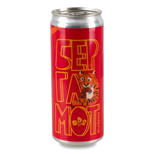 Комбуча Бергамот, Вищого Ґатунку, Залізна Банка, 330мл